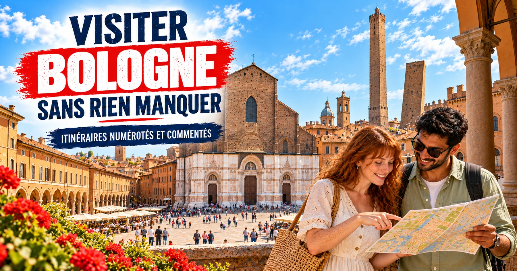Visiter Bologne — itinéraires numérotés et commentés