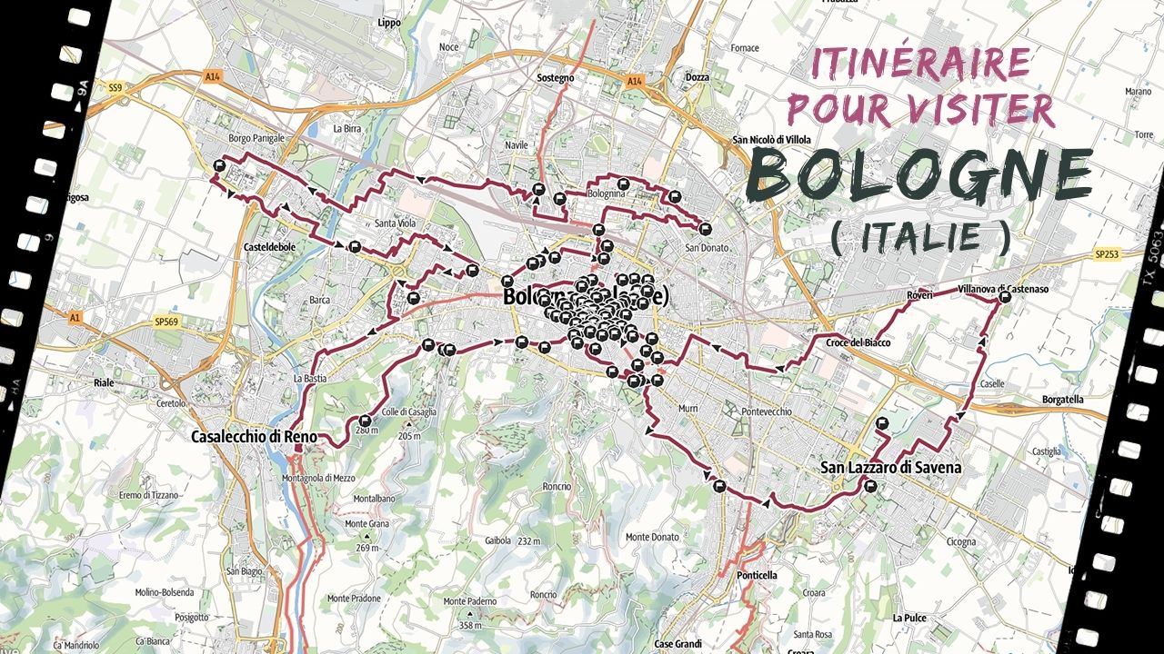 itineraire pour visiter Bologne en italie