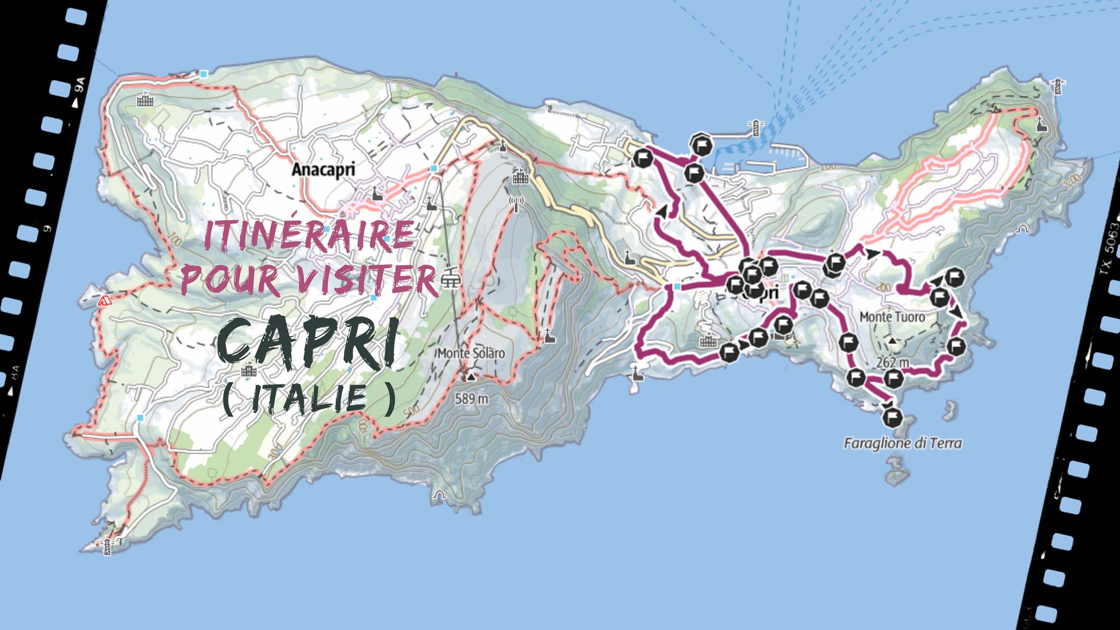 itineraire pour visiter Capri en Italie
