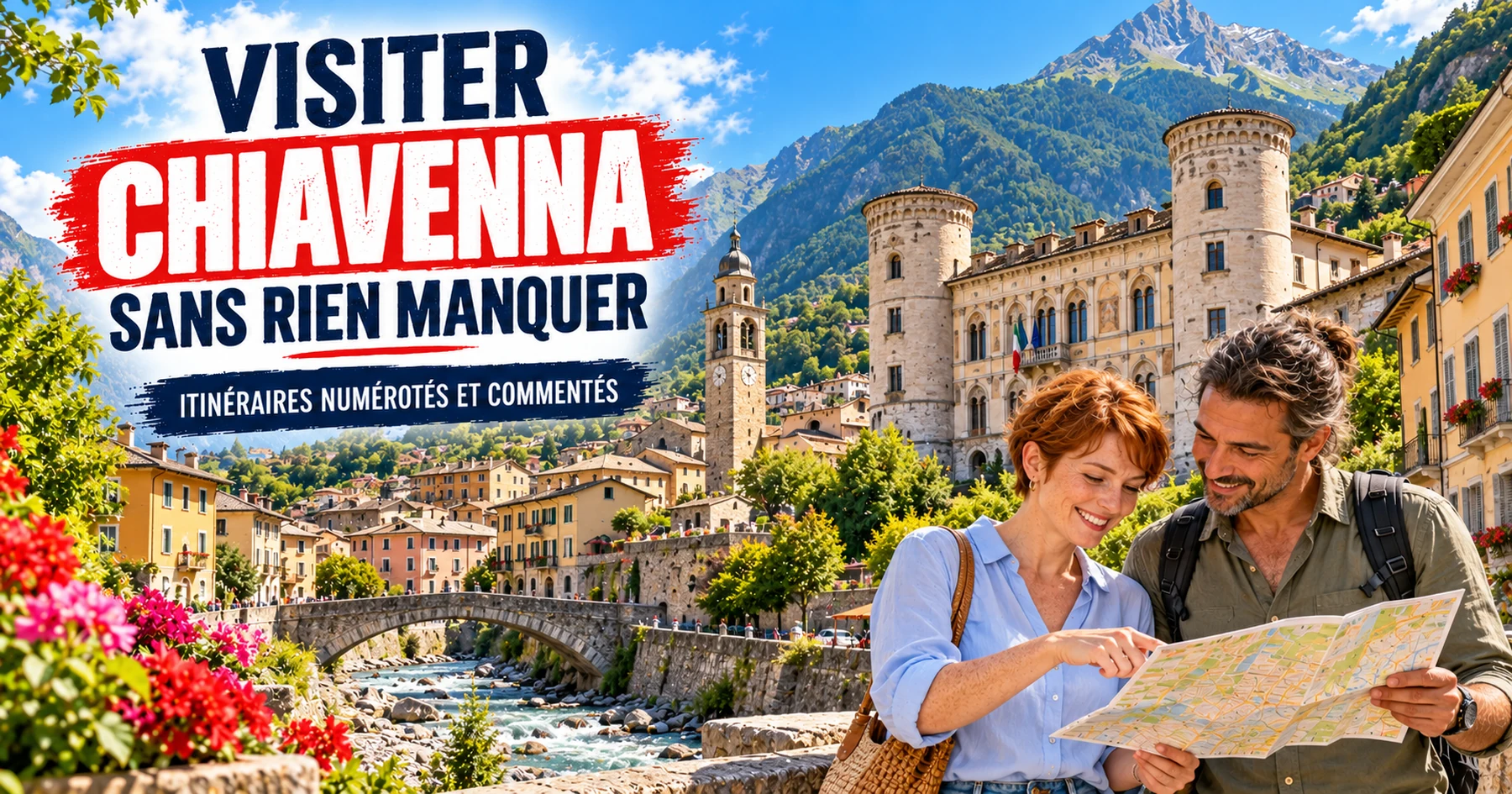 Visiter Chiavenna — itinéraires numérotés et commentés