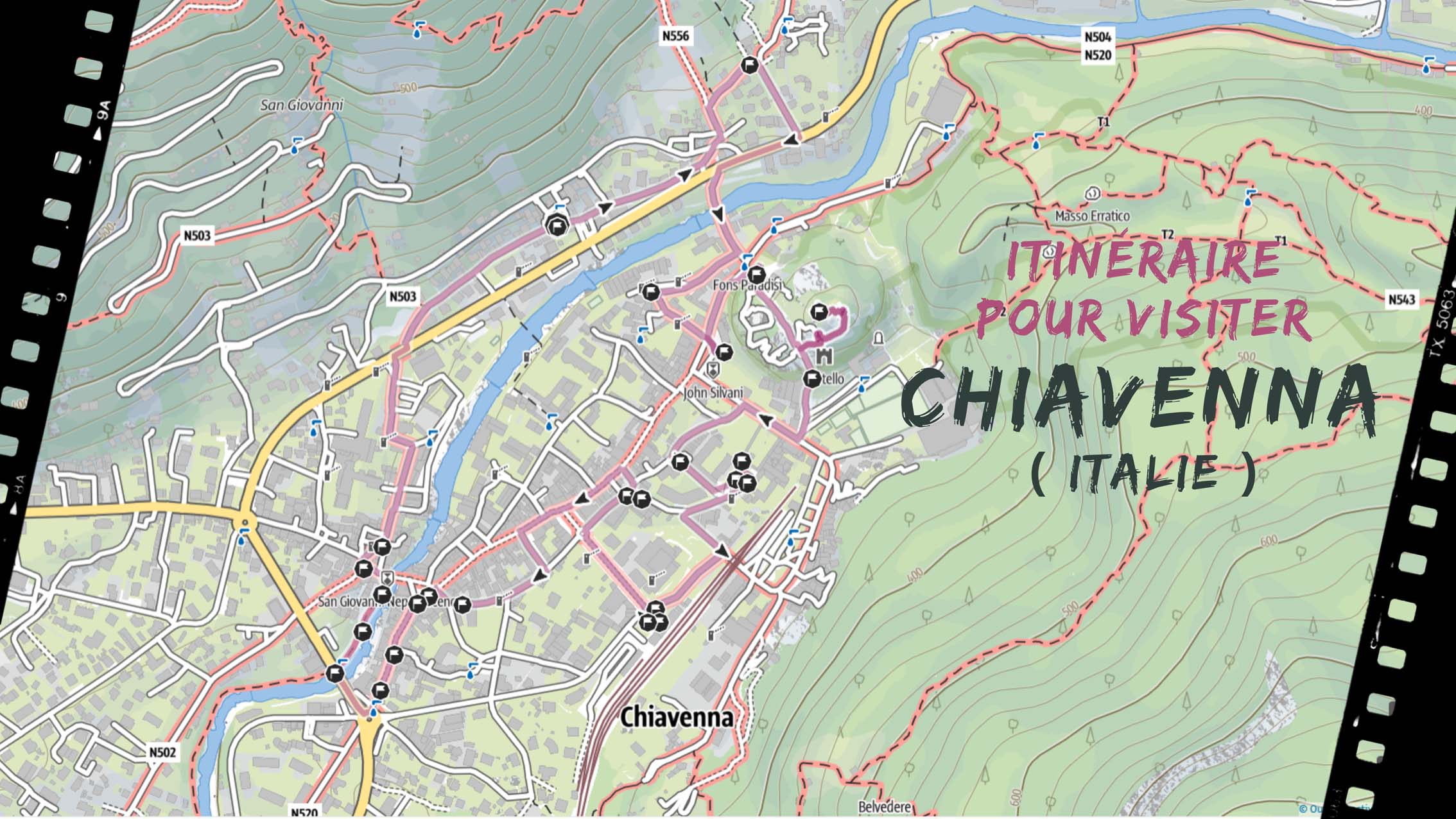 itineraire pour visiter Chiavenna en italie