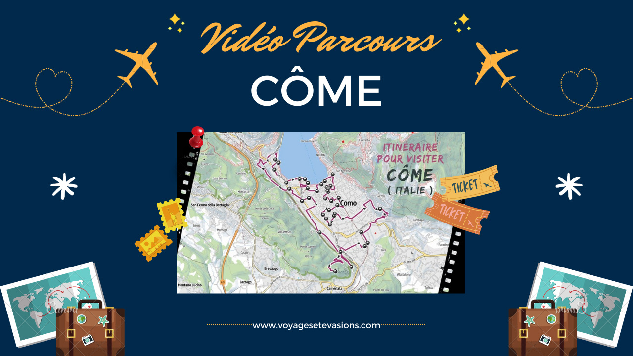 vidéo parcours Côme en Italie