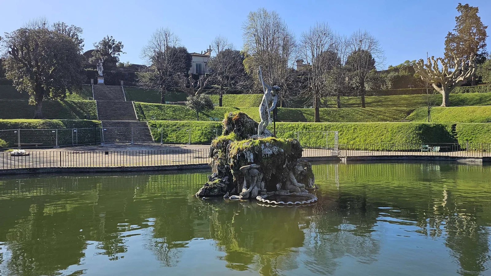 Fontaine de Neptune à Boboli — Florence
