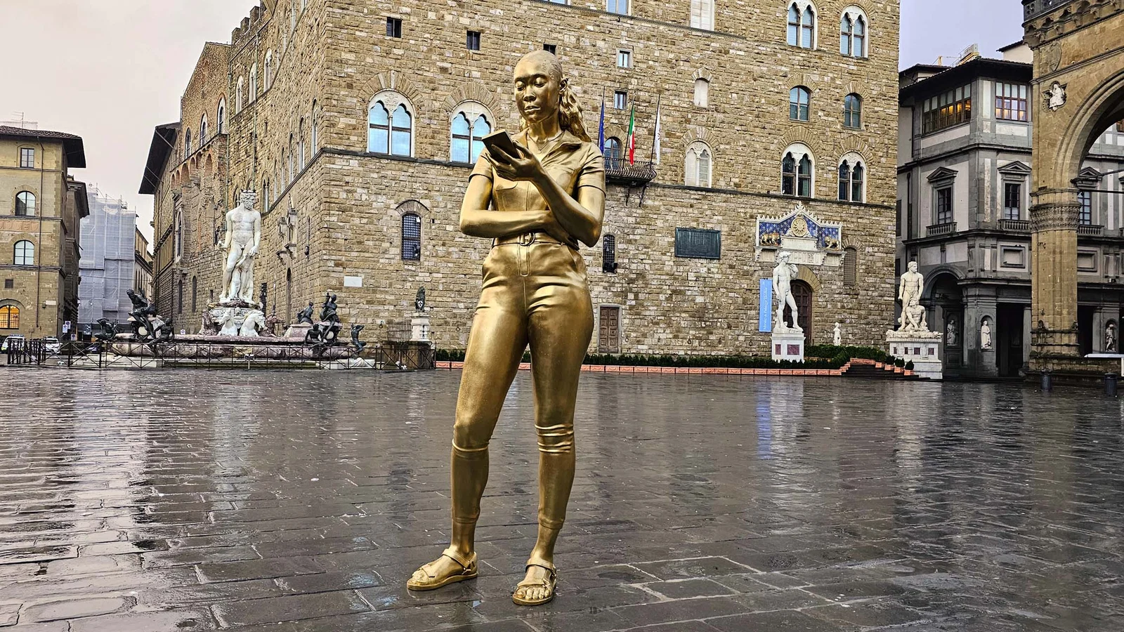 L’Homme qui marche — regard contemporain — Florence