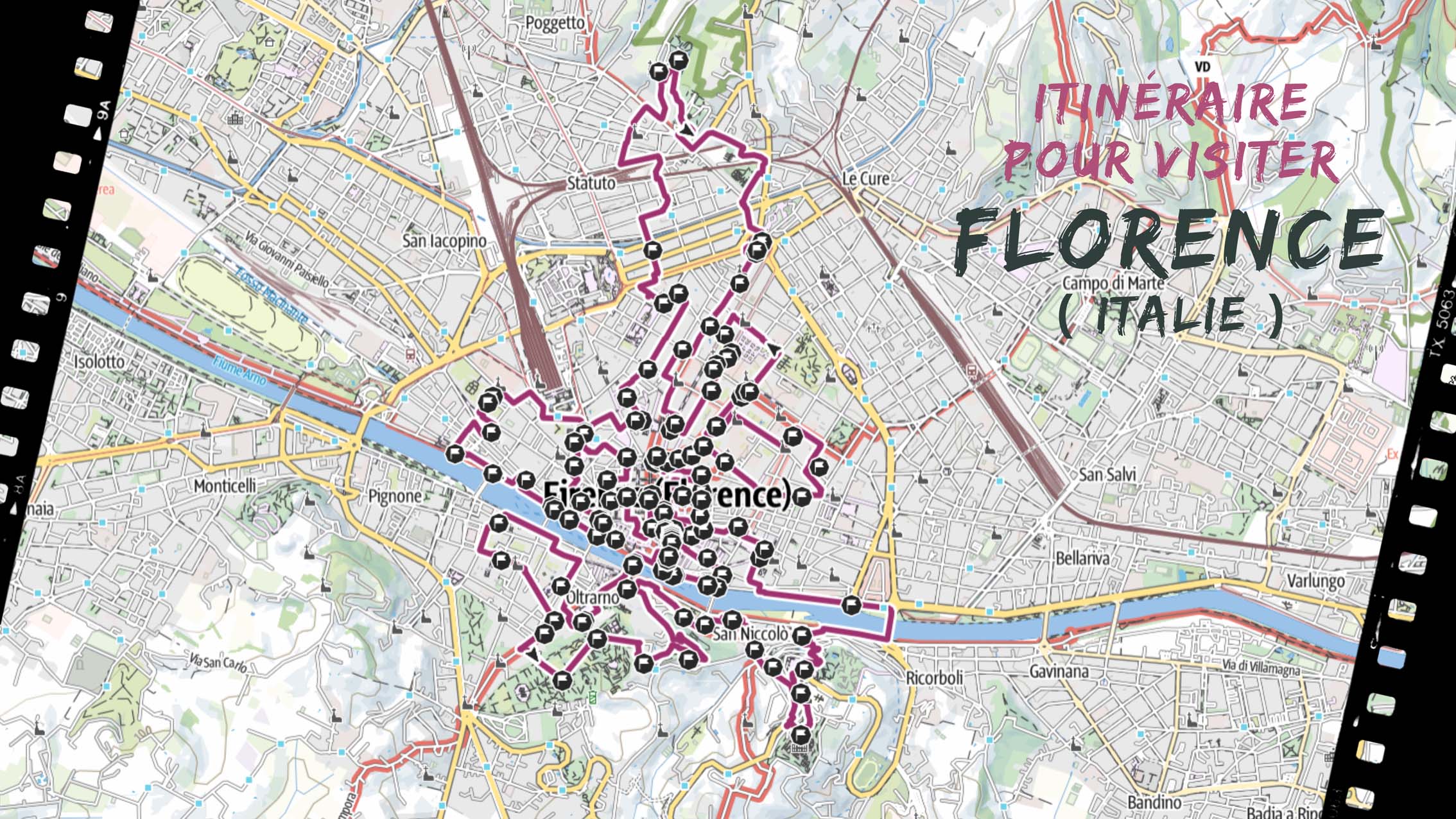 itineraire pour visiter Florence en italie