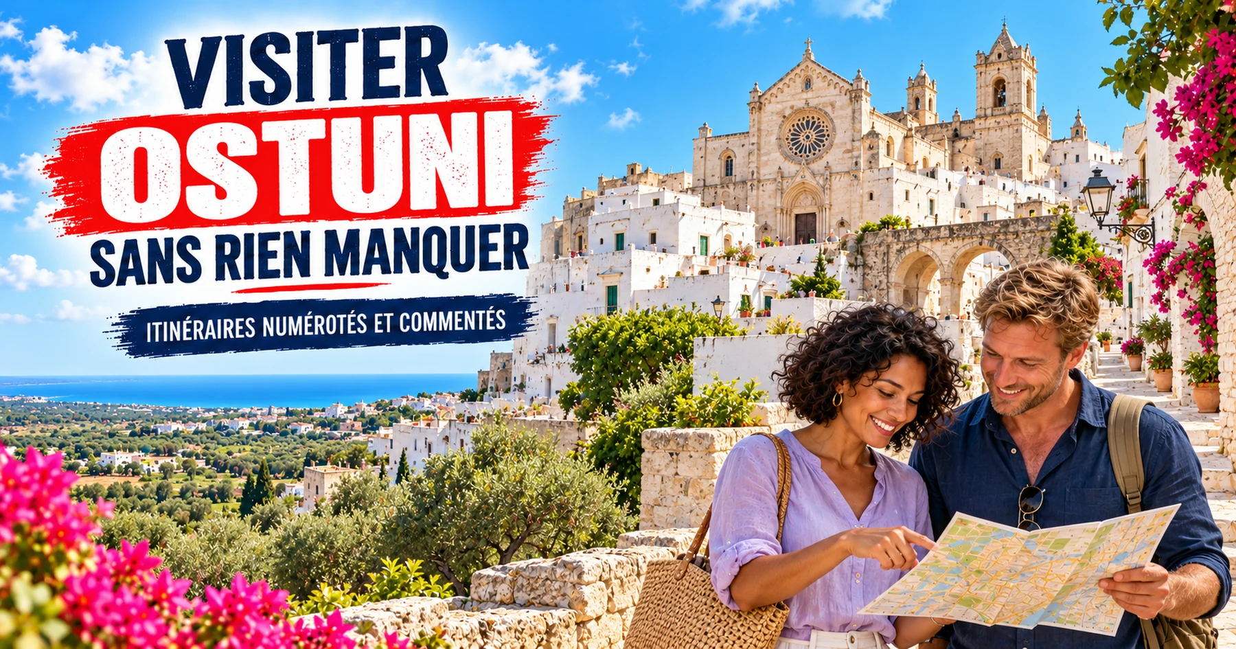 Visiter Ostuni — itinéraires numérotés et commentés