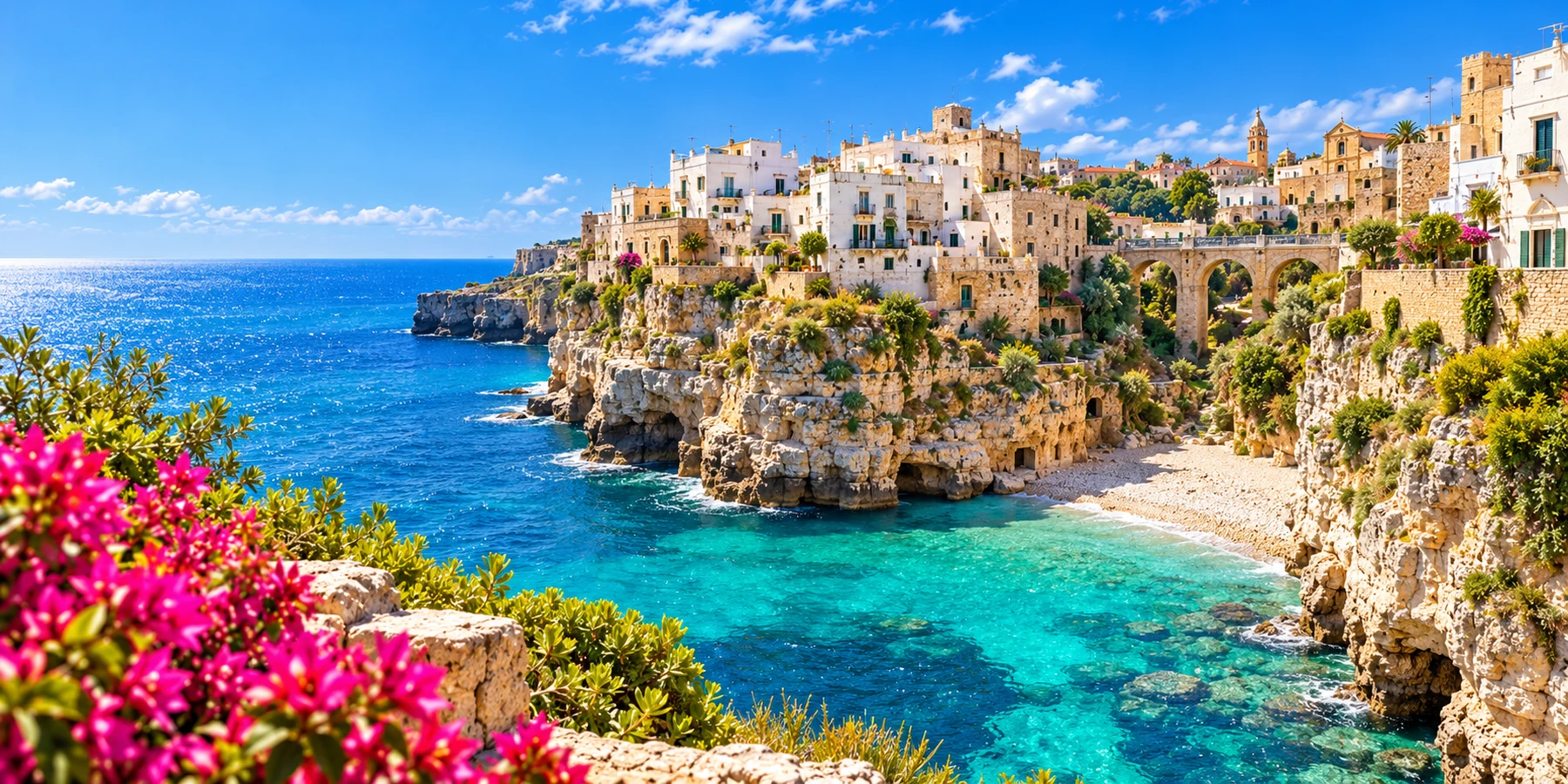 Panorama de Polignano a Mare