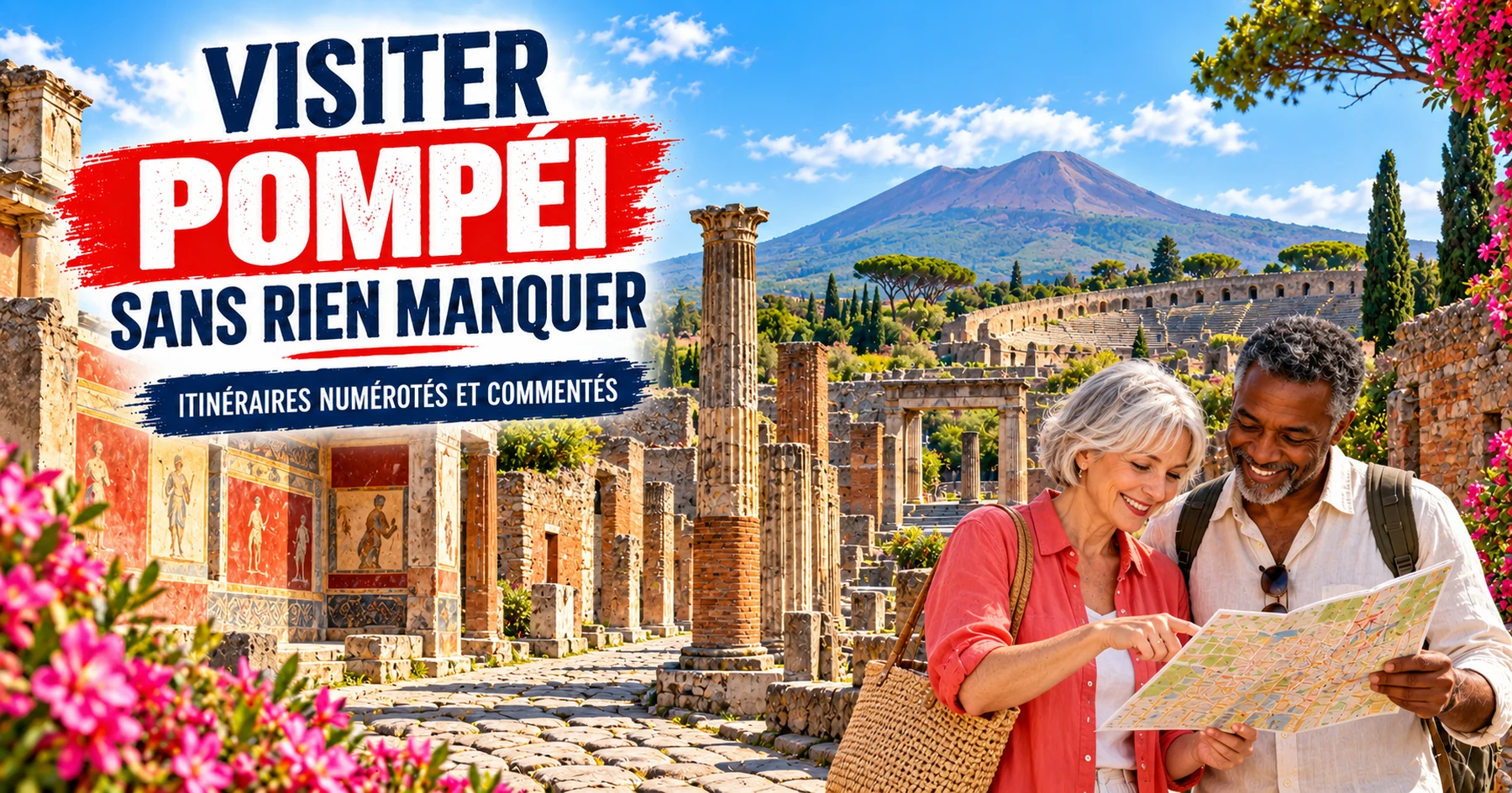 Visiter Pompéi — itinéraires numérotés et commentés
