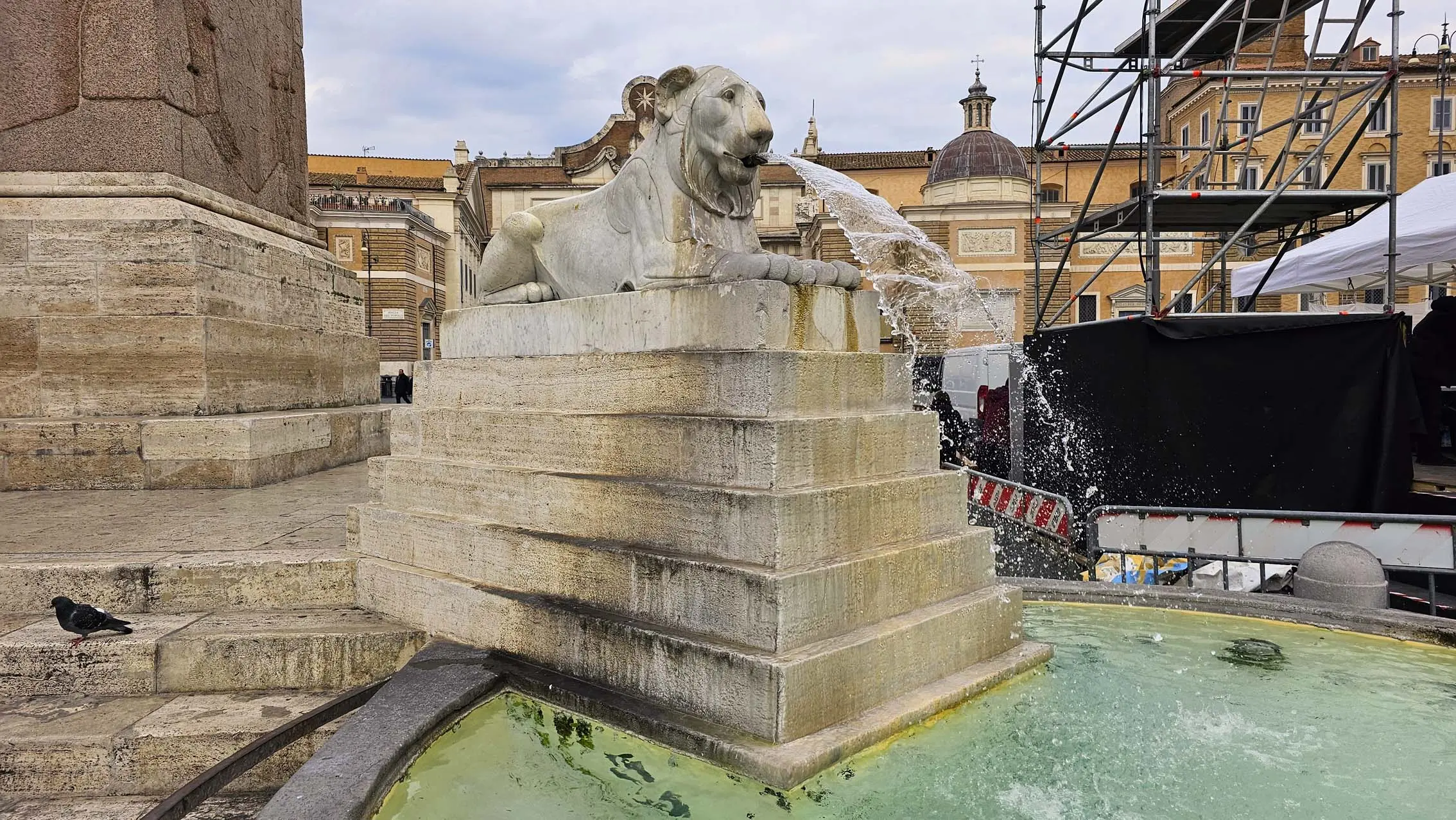 Fontana dei Leoni à Rome en Italie
