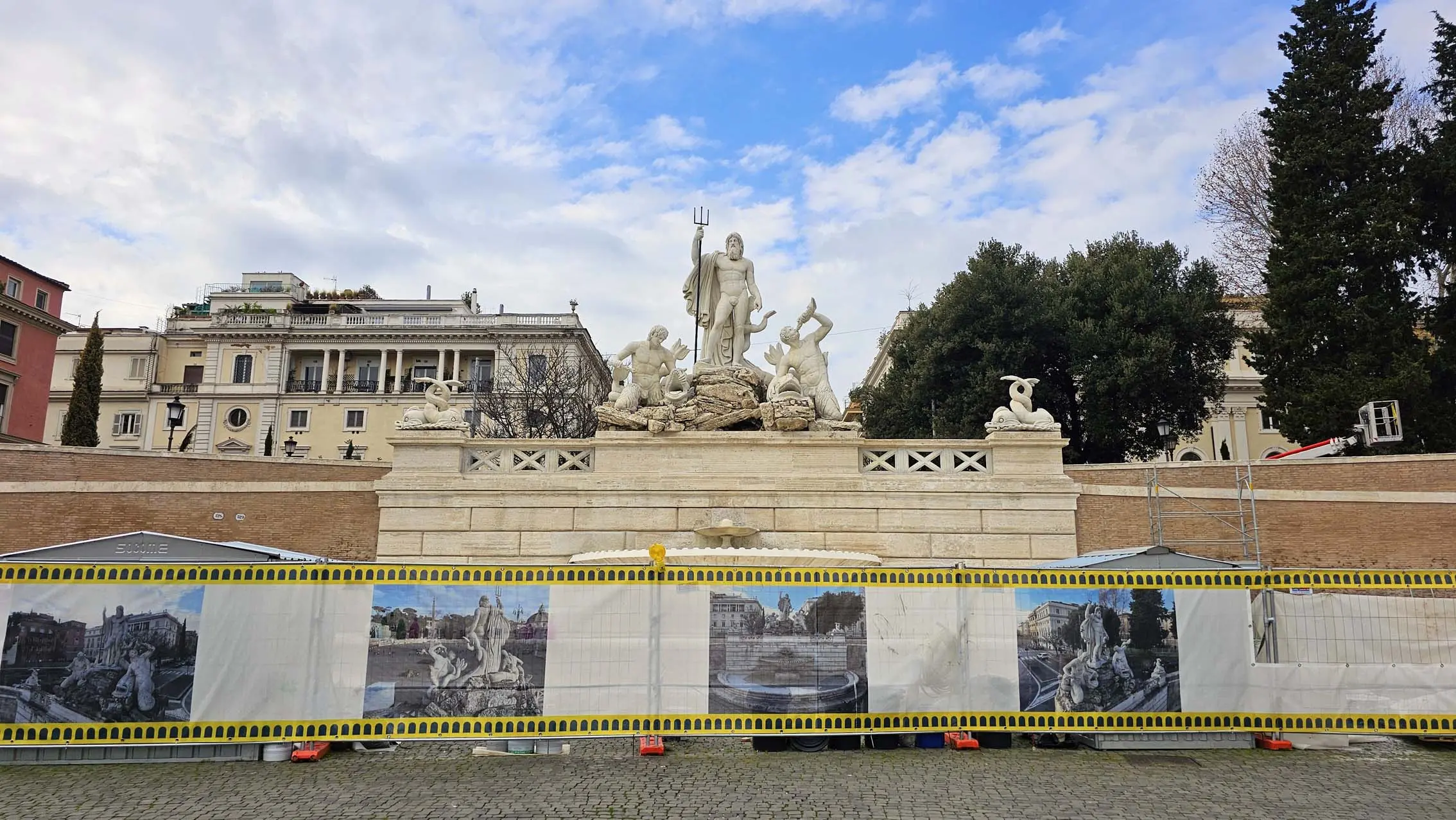 Fontana del Nettuno à Rome en Italie