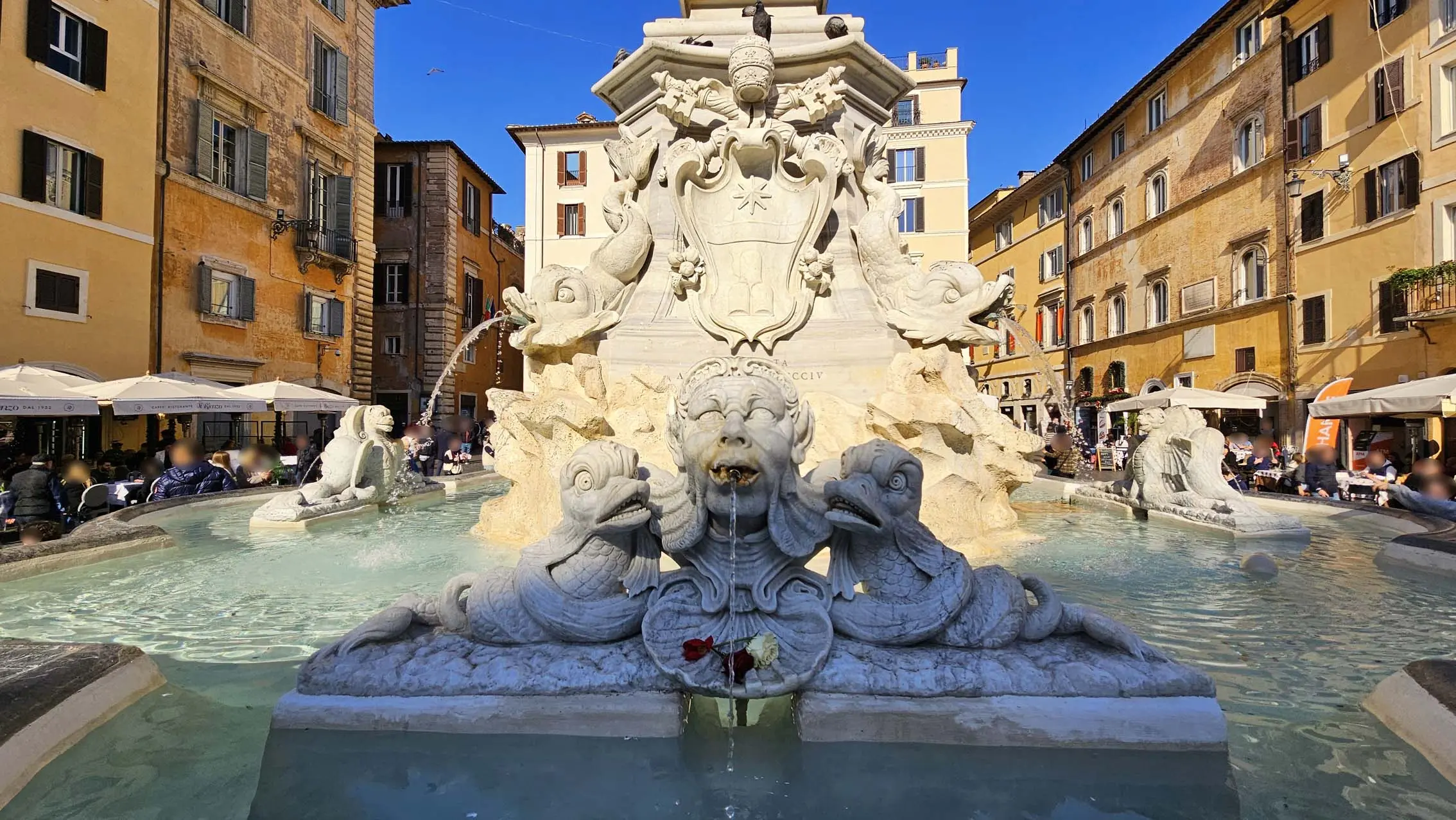 Fontana del Pantheon à Rome en Italie