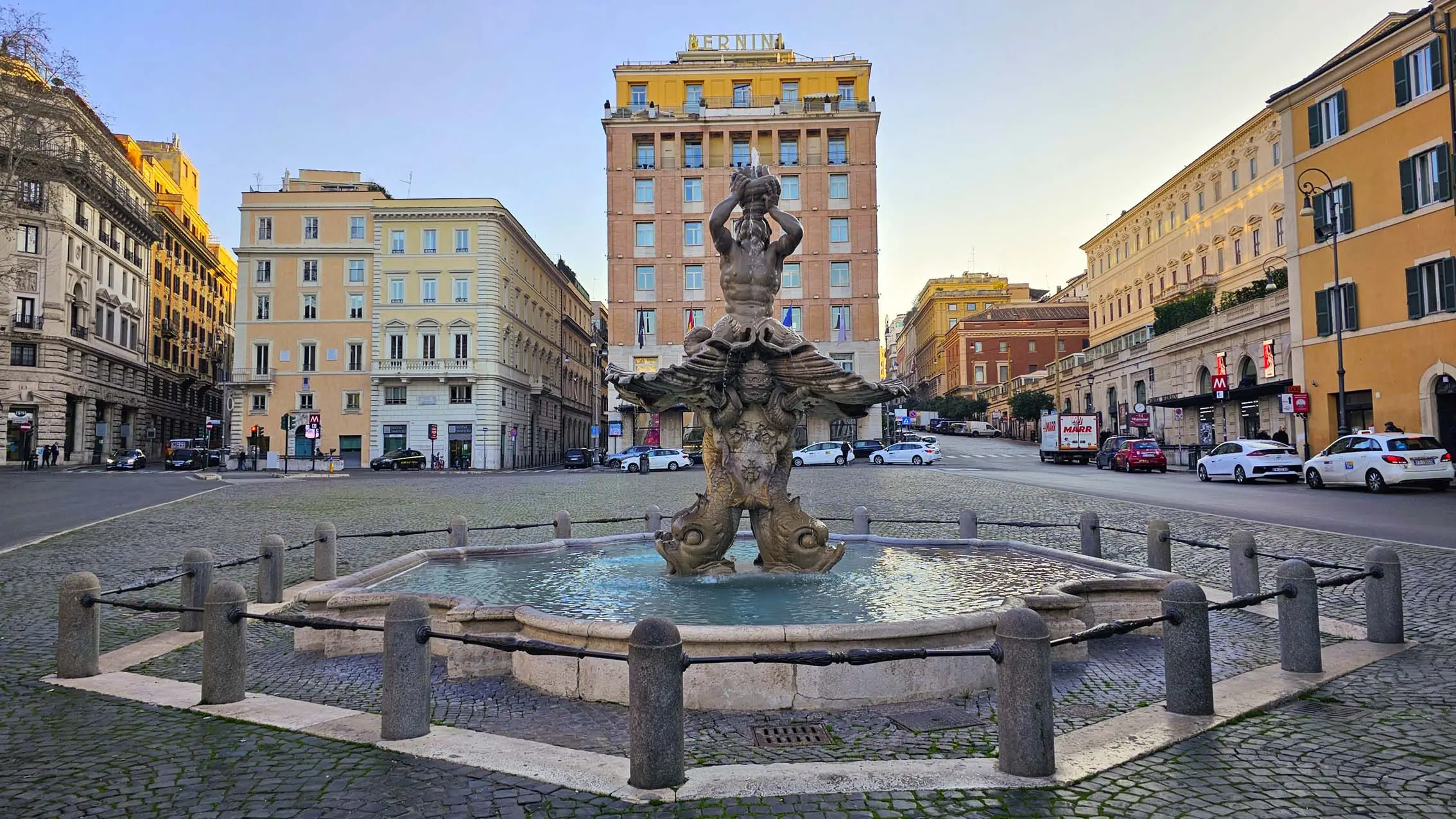 Fontana del Tritone à Rome en Italie
