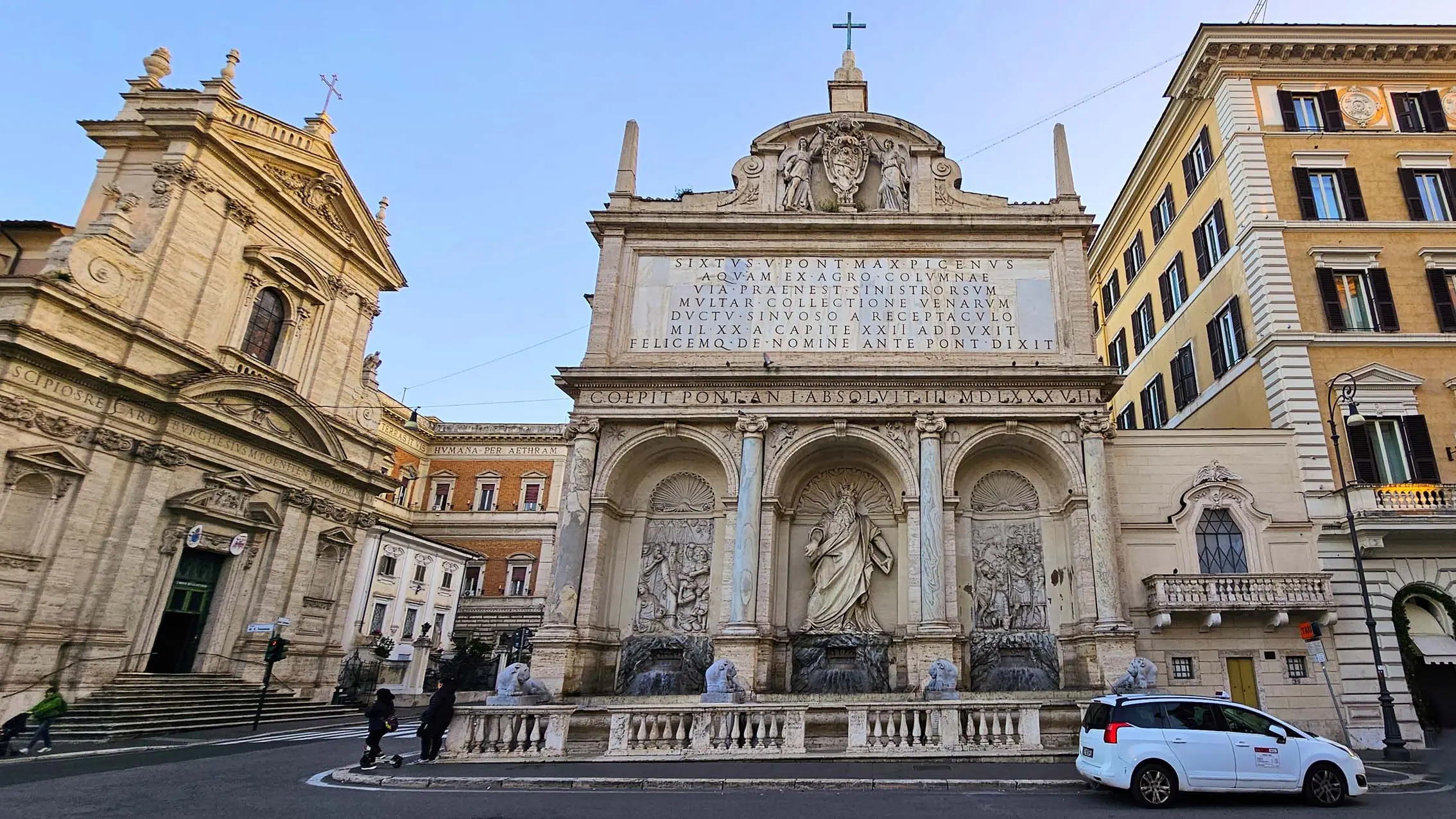 Fontana dell’Acqua Felice à Rome en Italie