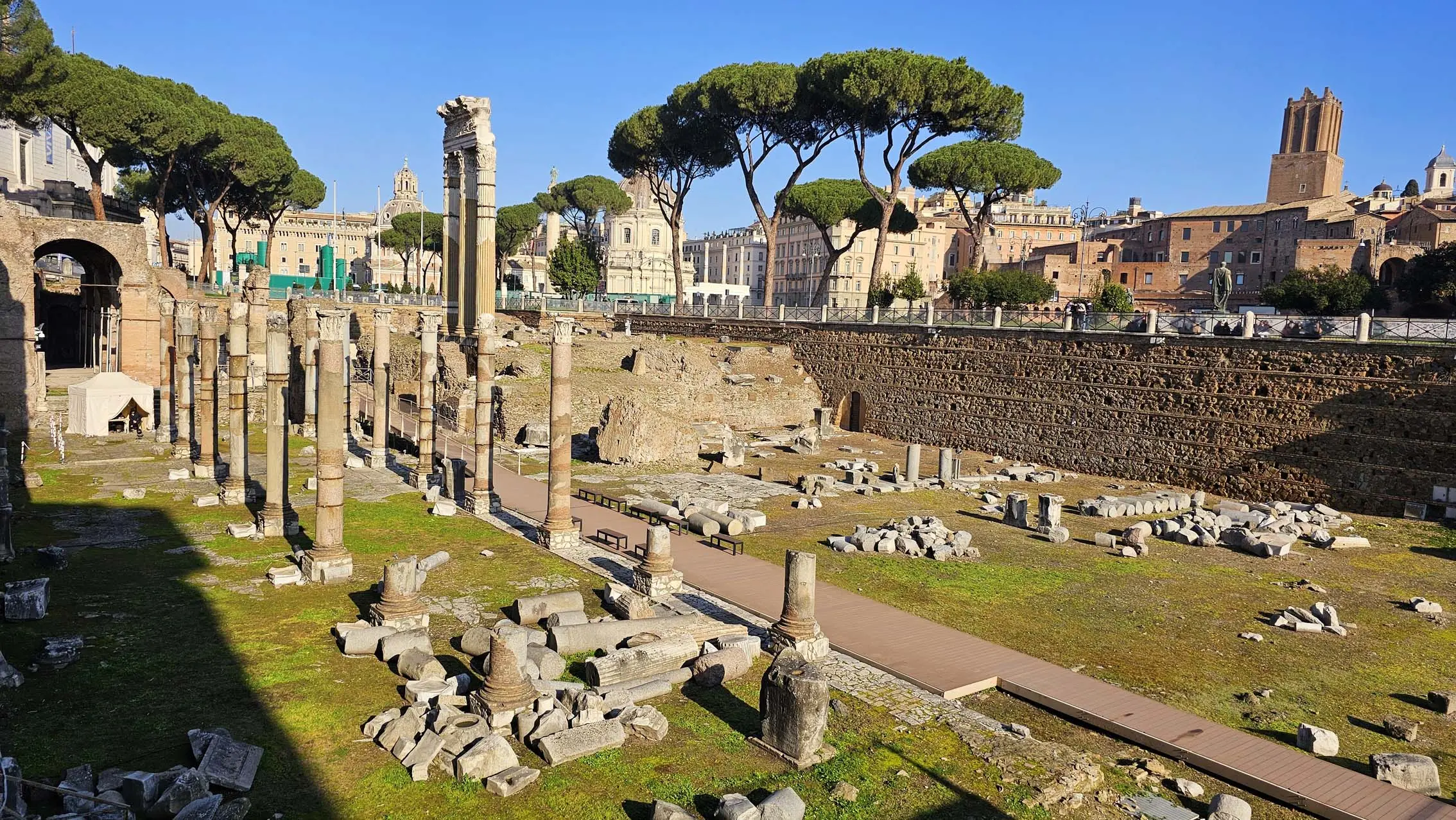 Foro di Traiano à Rome en Italie