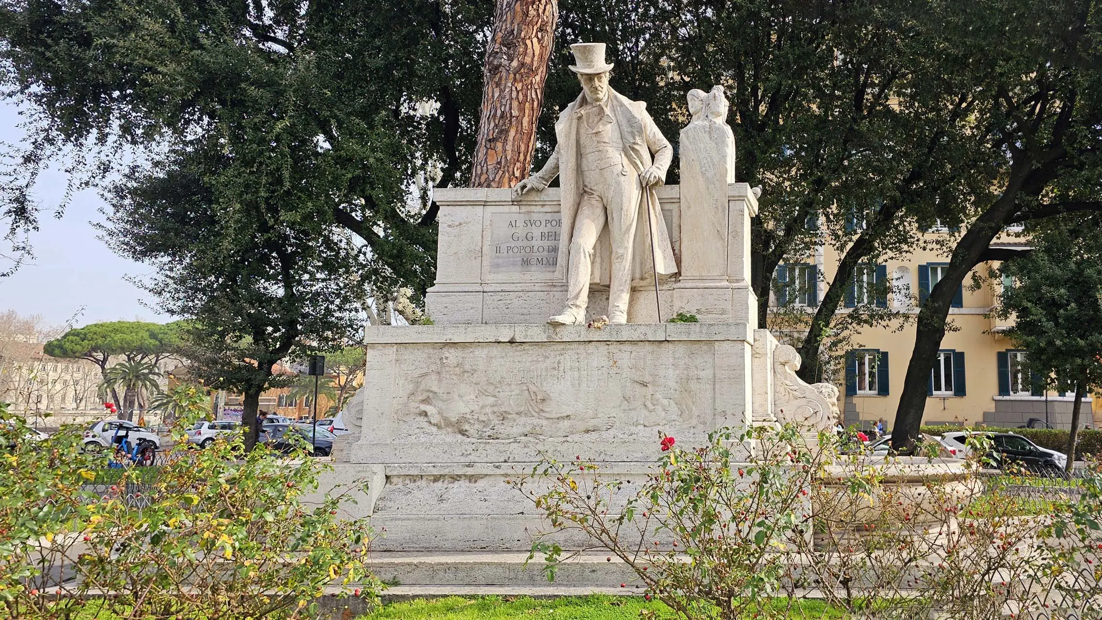 Monumento a Giuseppe Gioacchino Belli à Rome en Italie