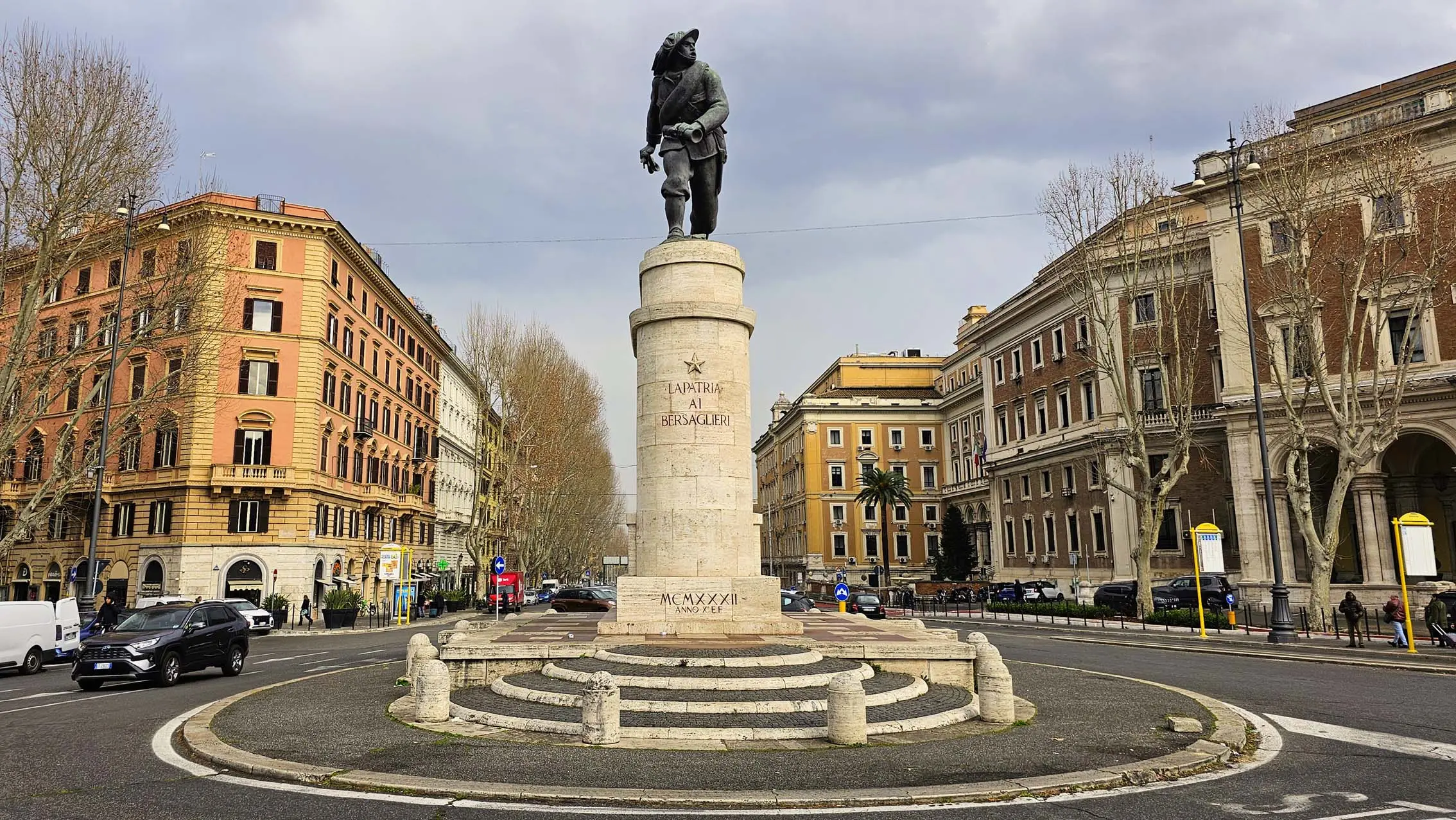 Monumento al Bersagliere à Rome en Italie