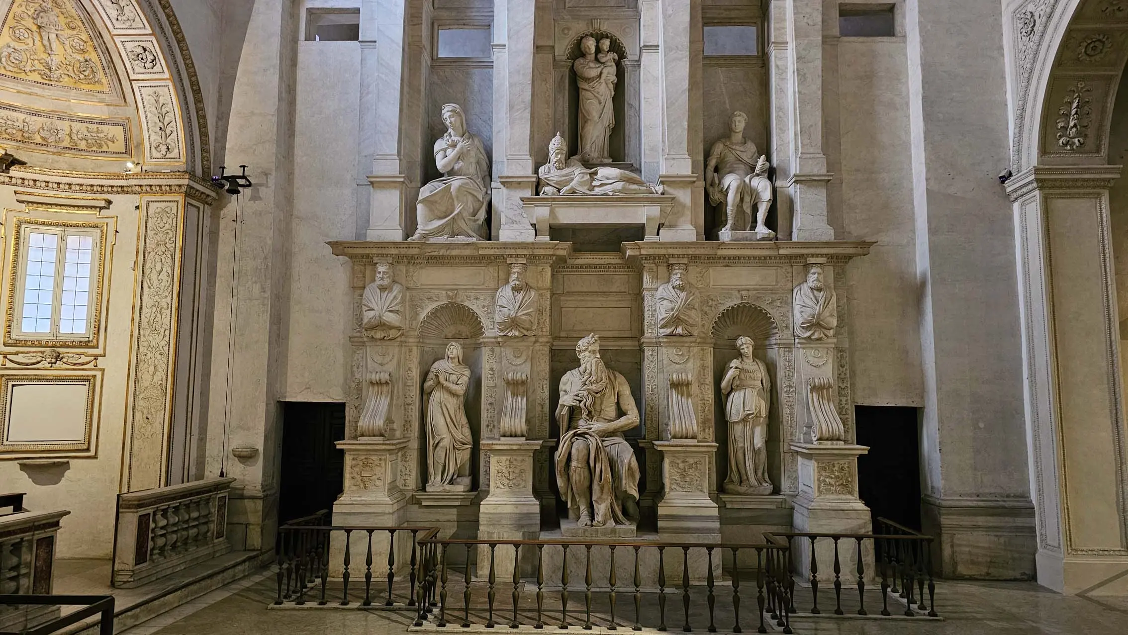 Moïse di Michelangelo à Rome en Italie