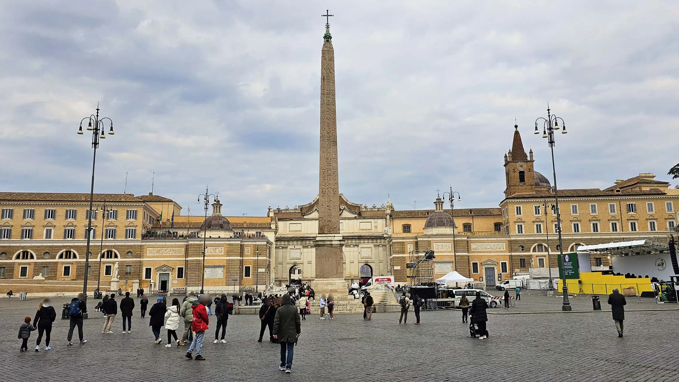 Obelisco Flaminio à Rome en Italie
