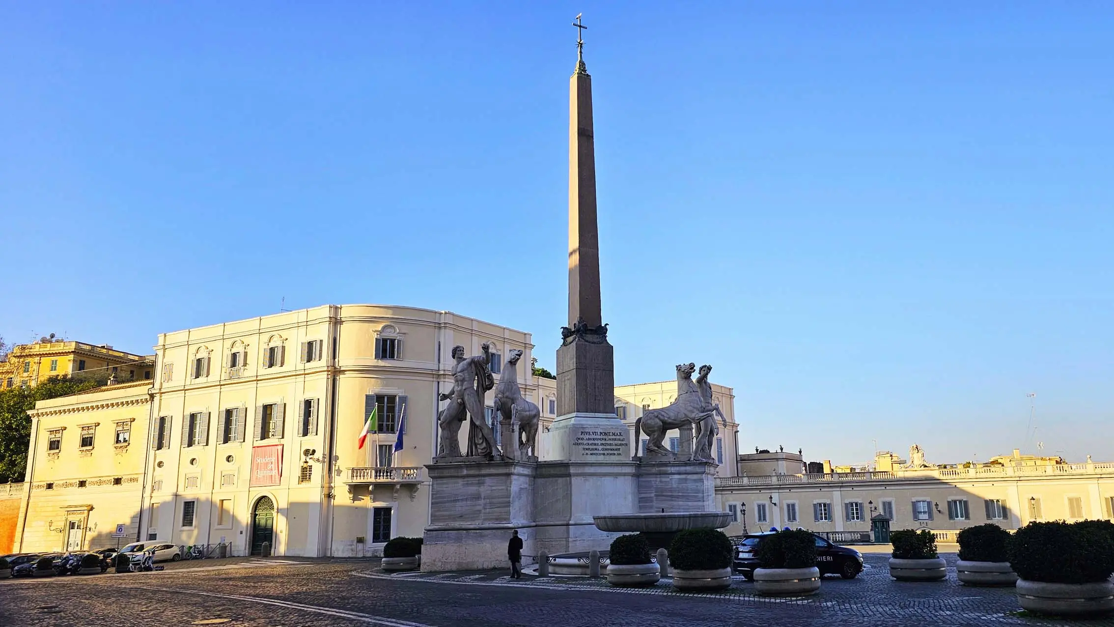 Obélisque du Quirinal à Rome en Italie