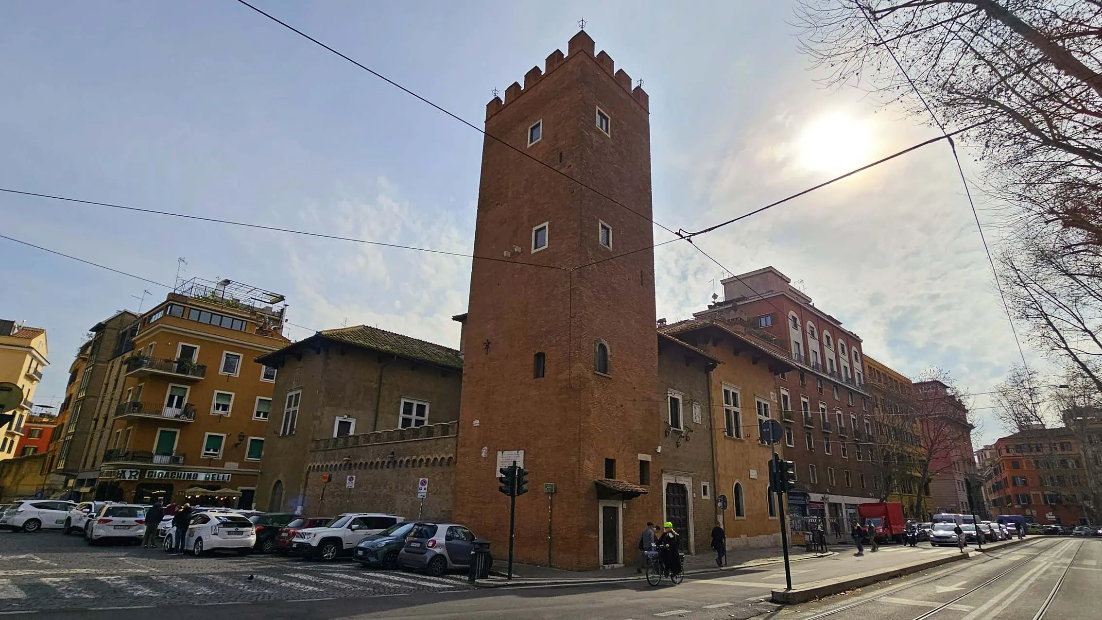 Palazzo e Torre degli Anguillara à Rome en Italie