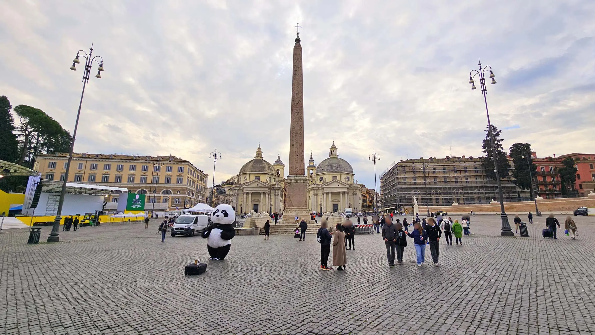 Piazza del Popolo à Rome en Italie
