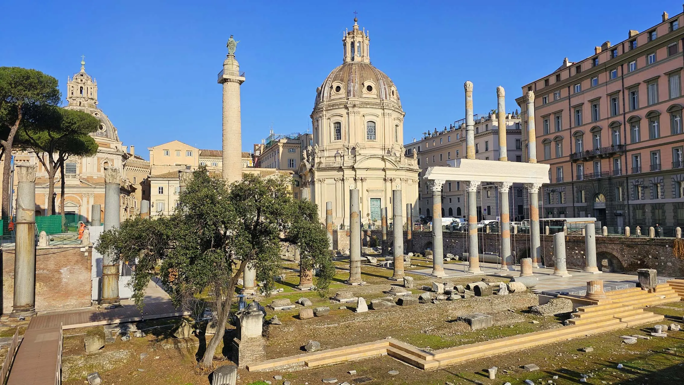 Piazza Foro Traiano à Rome en Italie