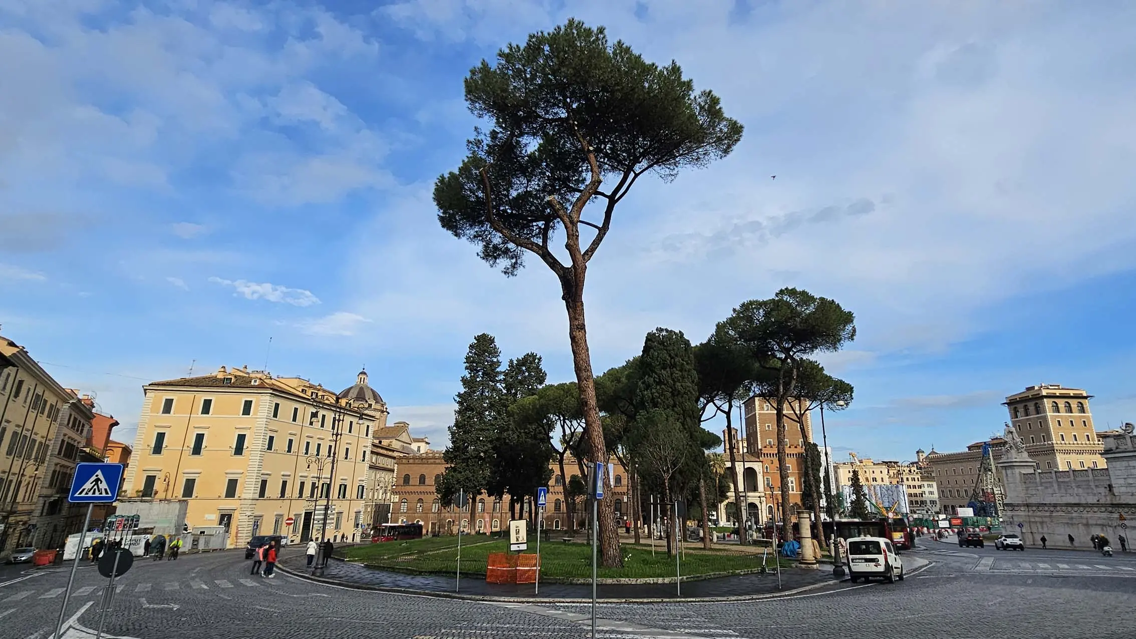 Piazza Venezia à Rome en Italie