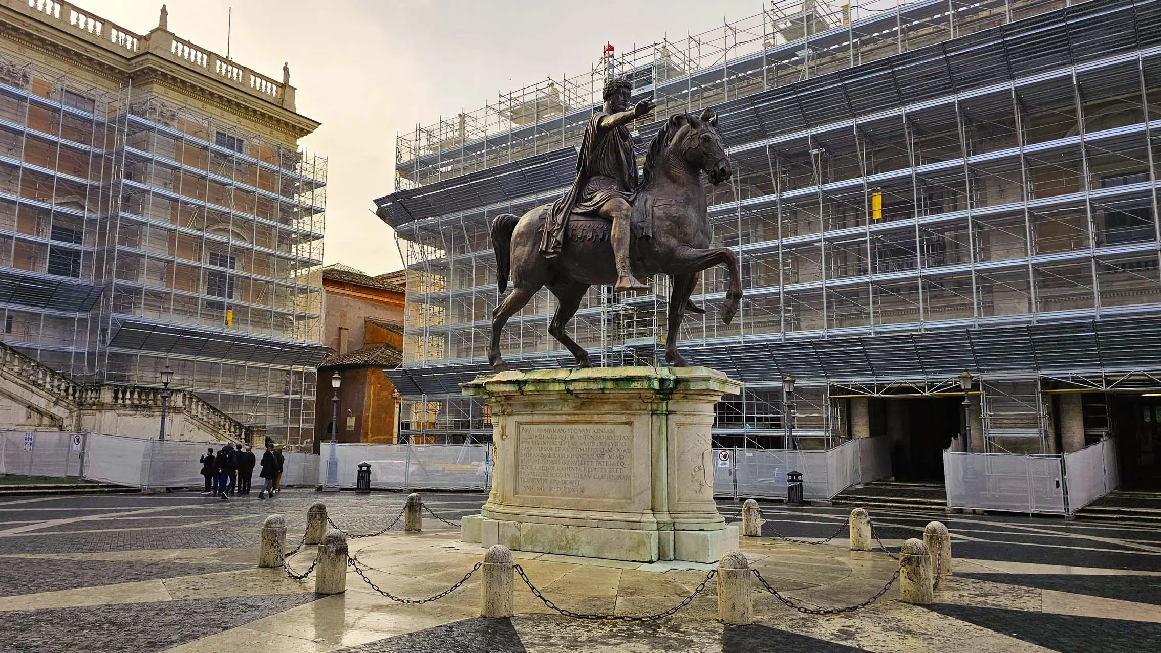 Statua Equestre di Marco Aurelio à Rome en Italie