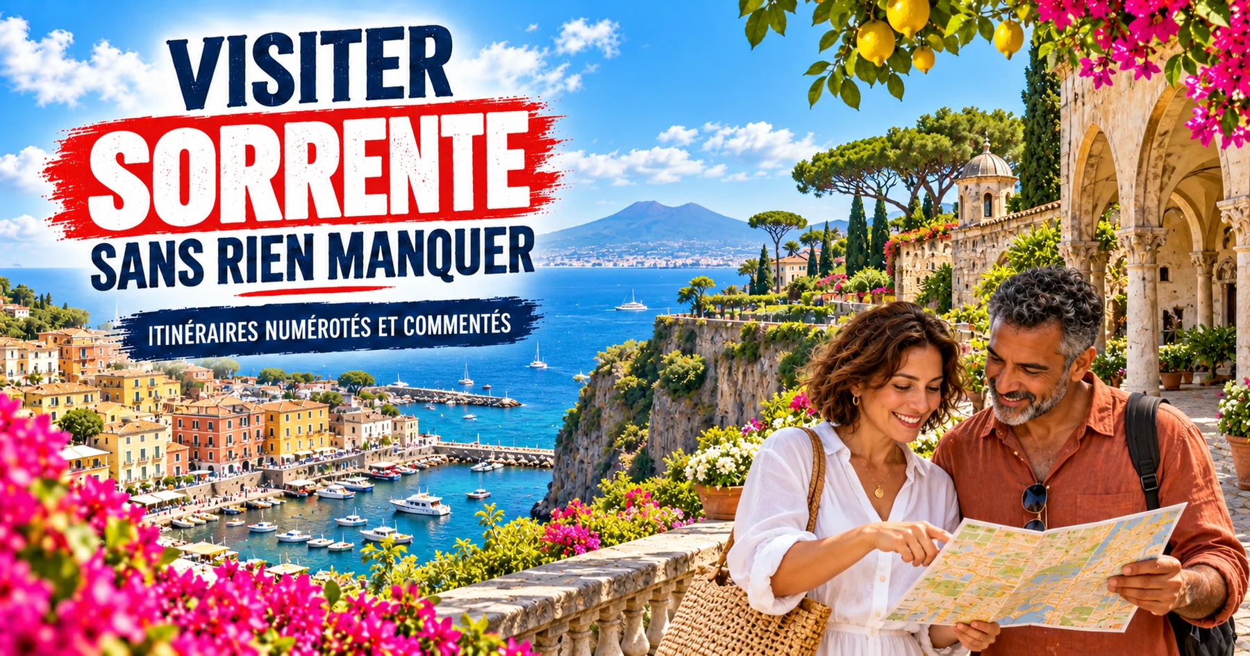 Visiter Sorrente — itinéraires numérotés et commentés