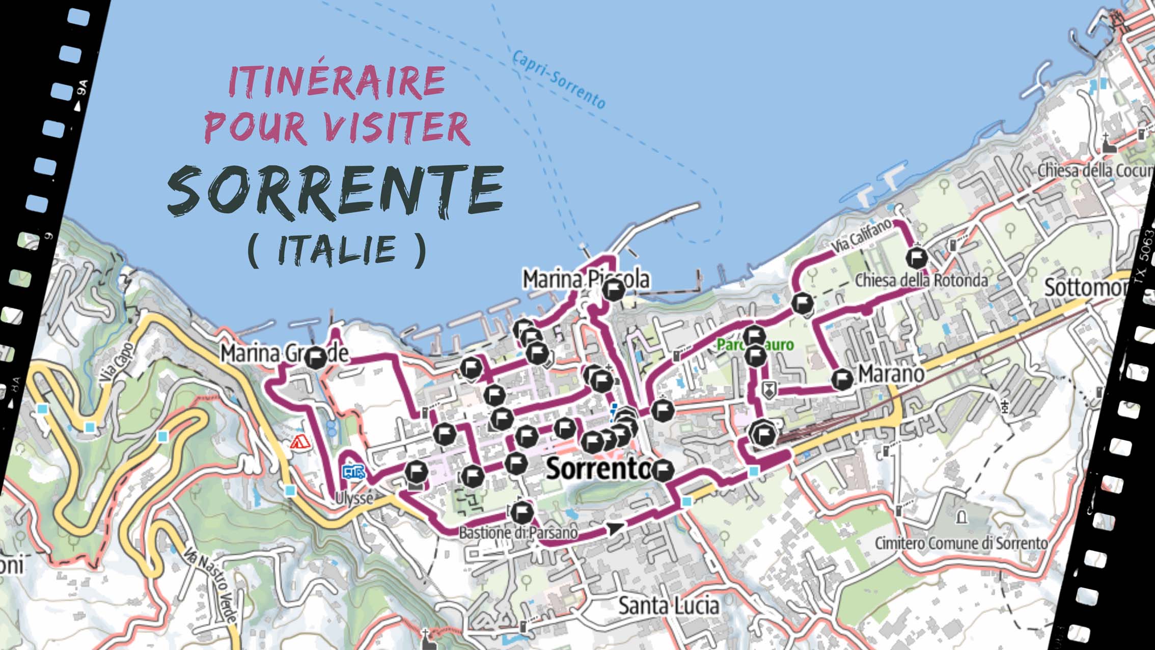 itineraire pour visiter Sorenne en Italie
