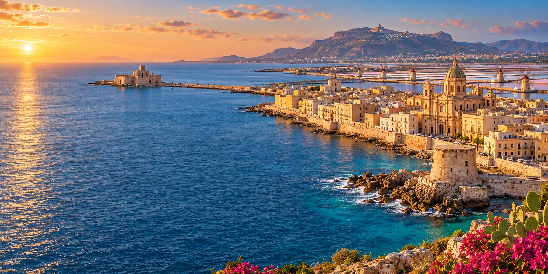 Visiter Trapani : itinéraires numérotés et commentés