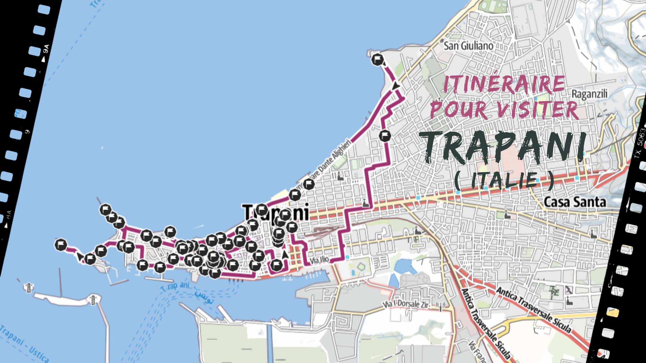 itineraire pour visiter Trapani en Italie
