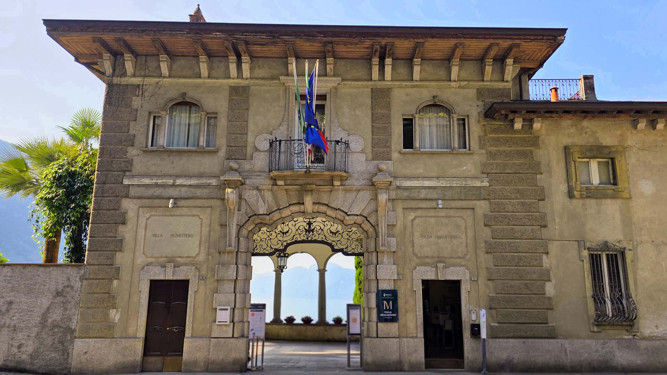 Villa Monastero situé à Varenna au lac de Côme en Italie
