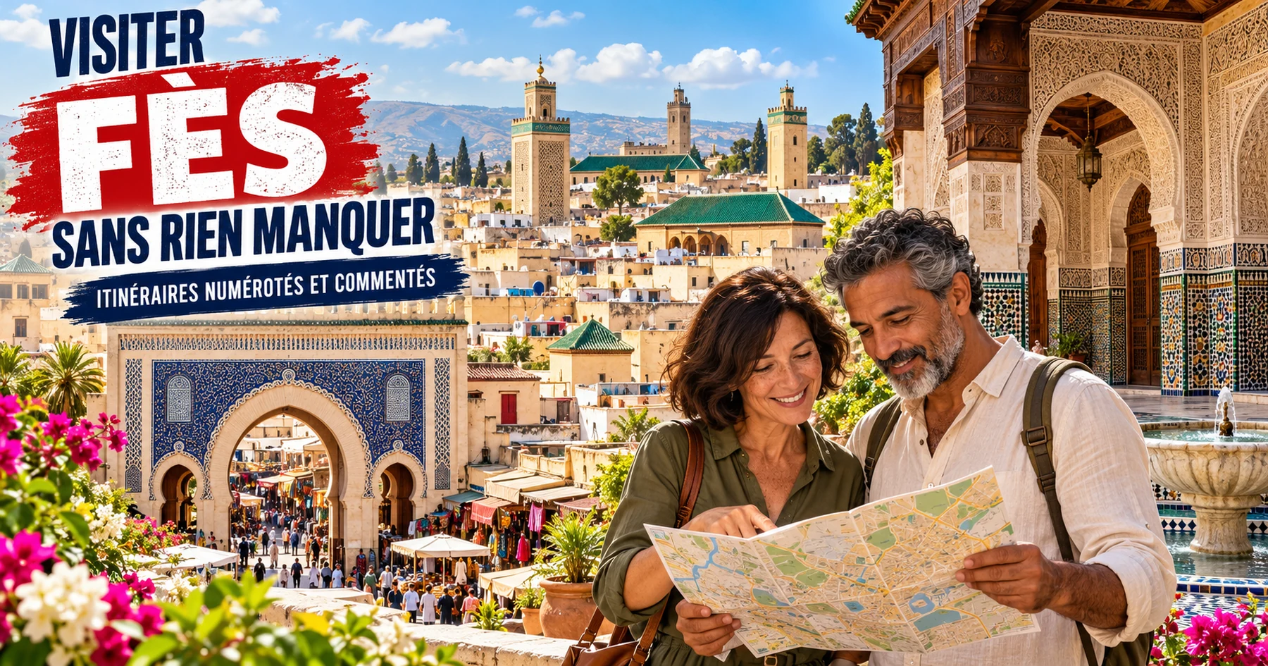 Visiter Fès — itinéraires numérotés et commentés