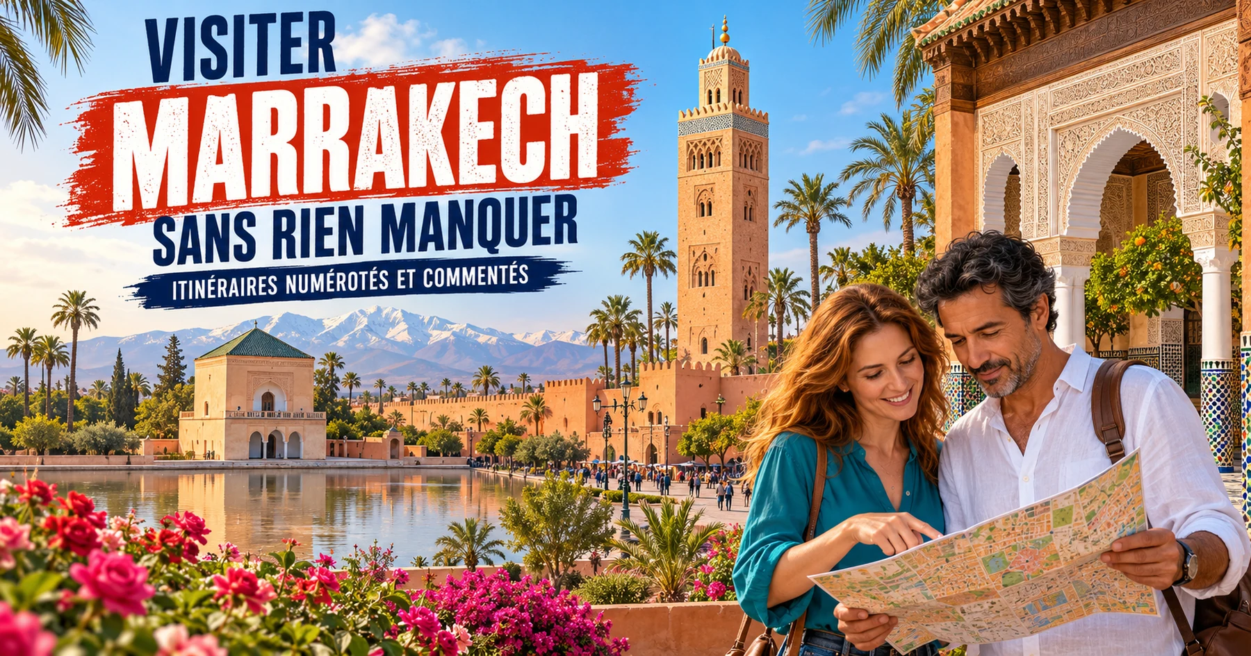 Visiter Marrakech — itinéraires numérotés et commentés
