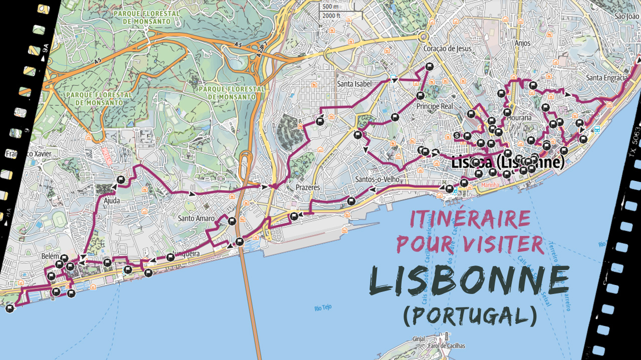 itineraire pour visiter Lisbonne au Portugal