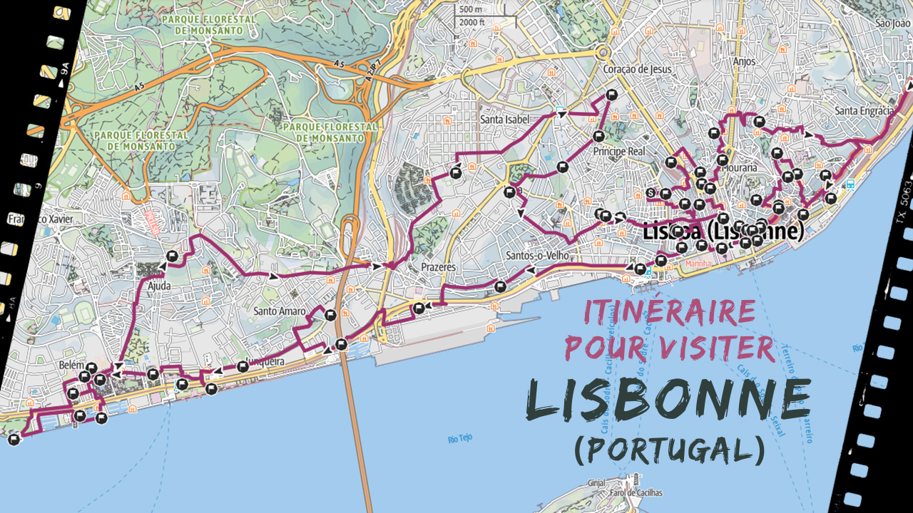 itineraire pour visiter lisbonne au portugal