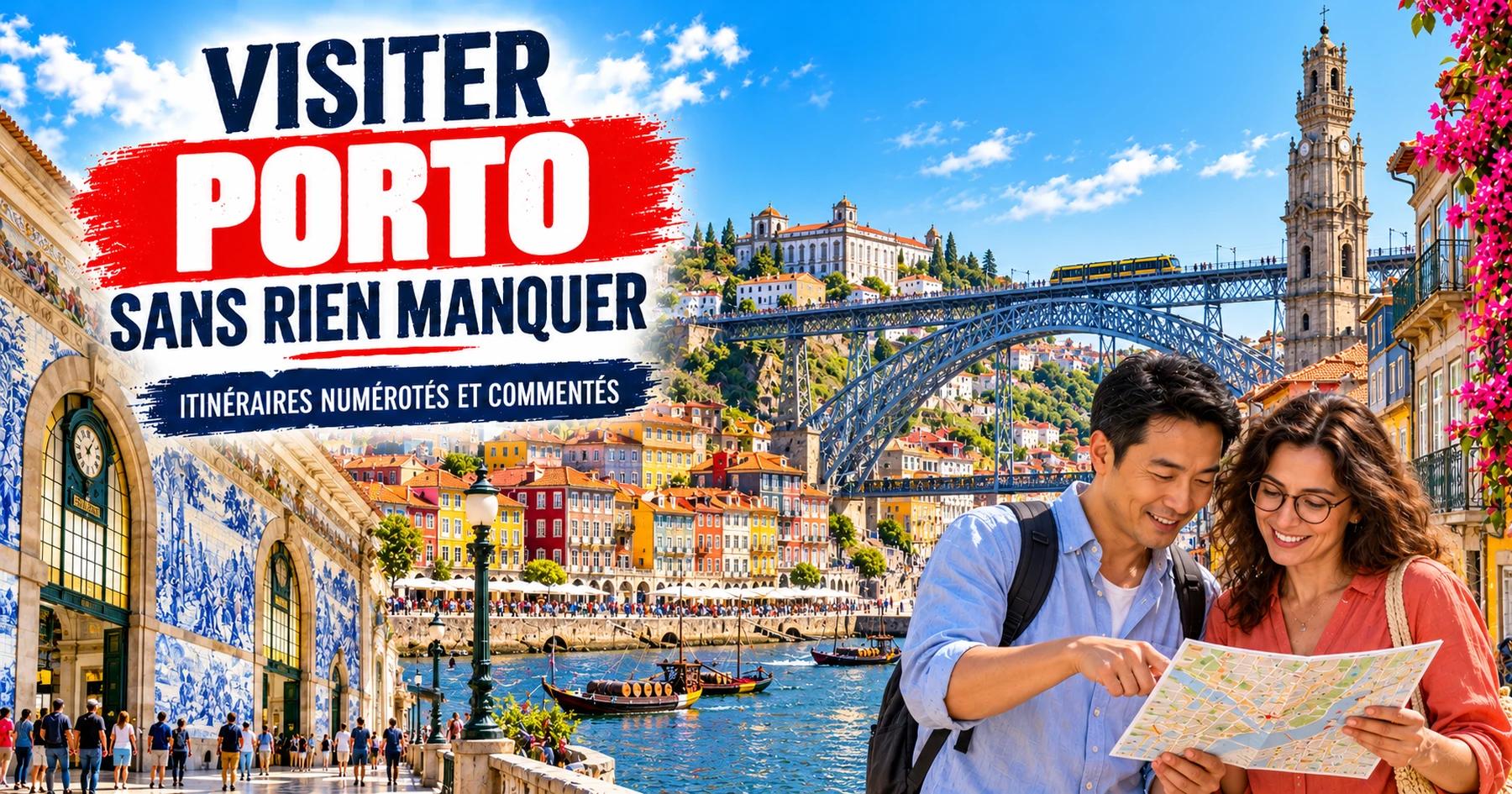 Visiter Porto : itinéraires numérotés et commentés