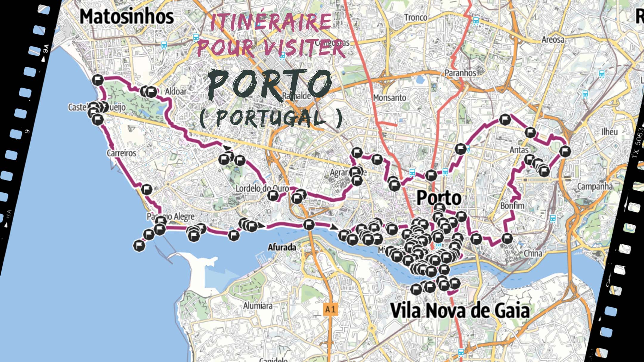 itineraire pour visiter Porto au portugal