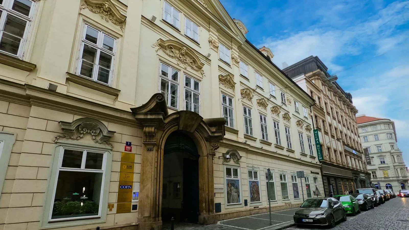 Musée Mucha — rue Panská — Prague