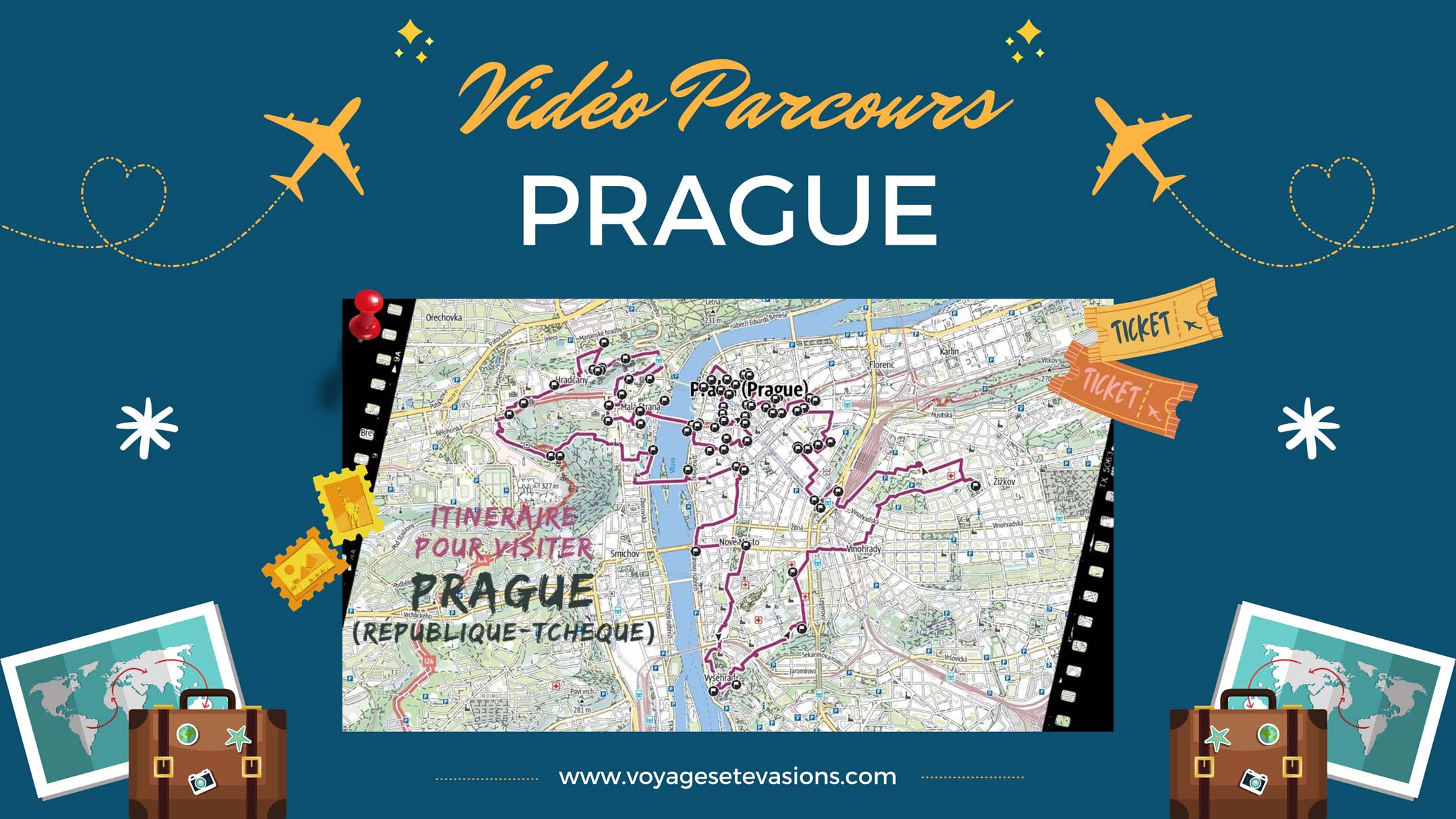 vidéo parcours Prague en République Tchèque