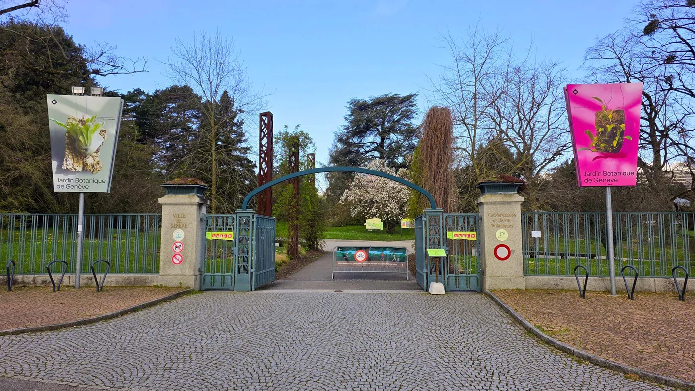 Entrée du Conservatoire et Jardin botaniques de Genève — Genève