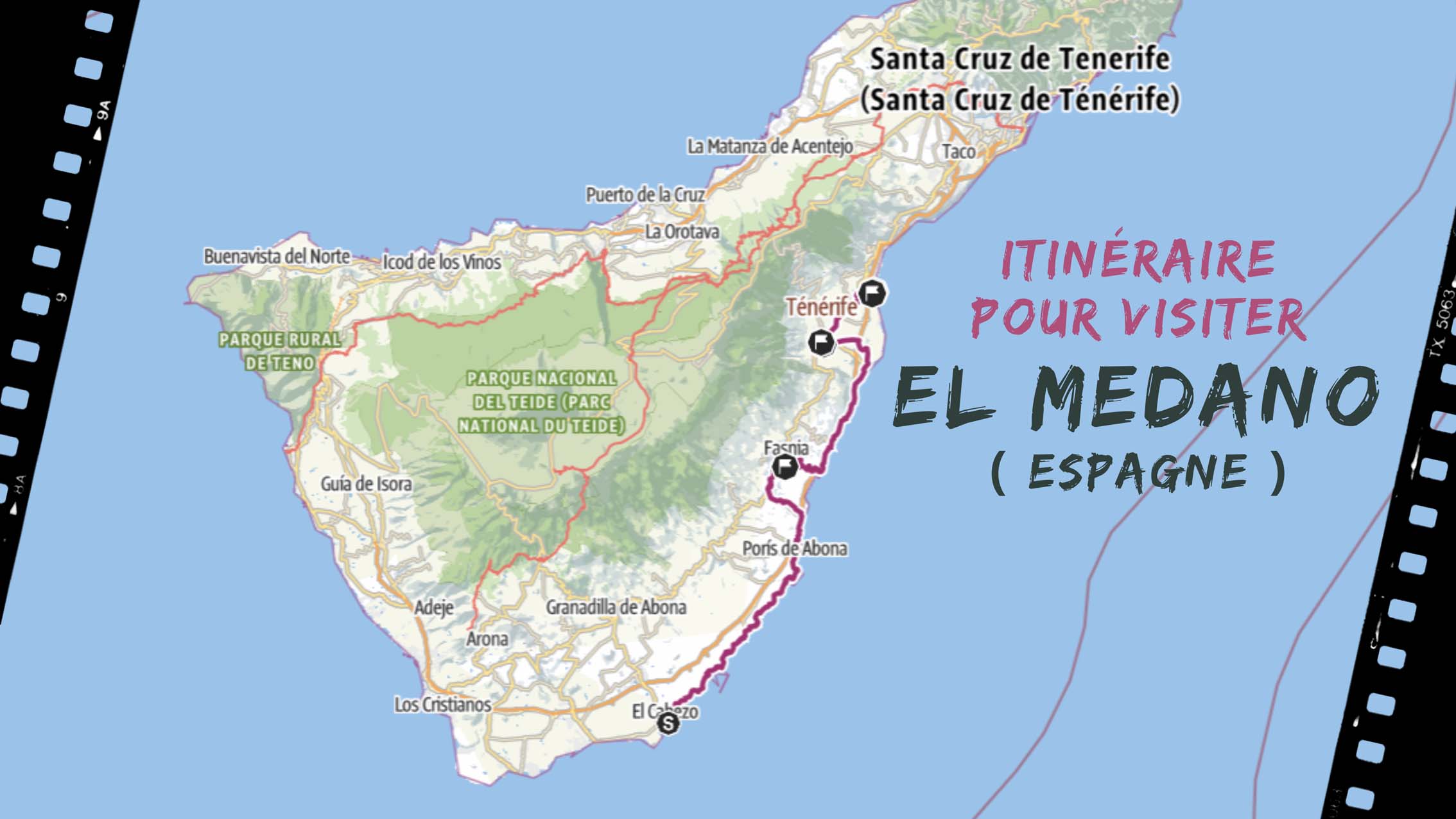 itineraire pour visiter El Médano en Ténérife