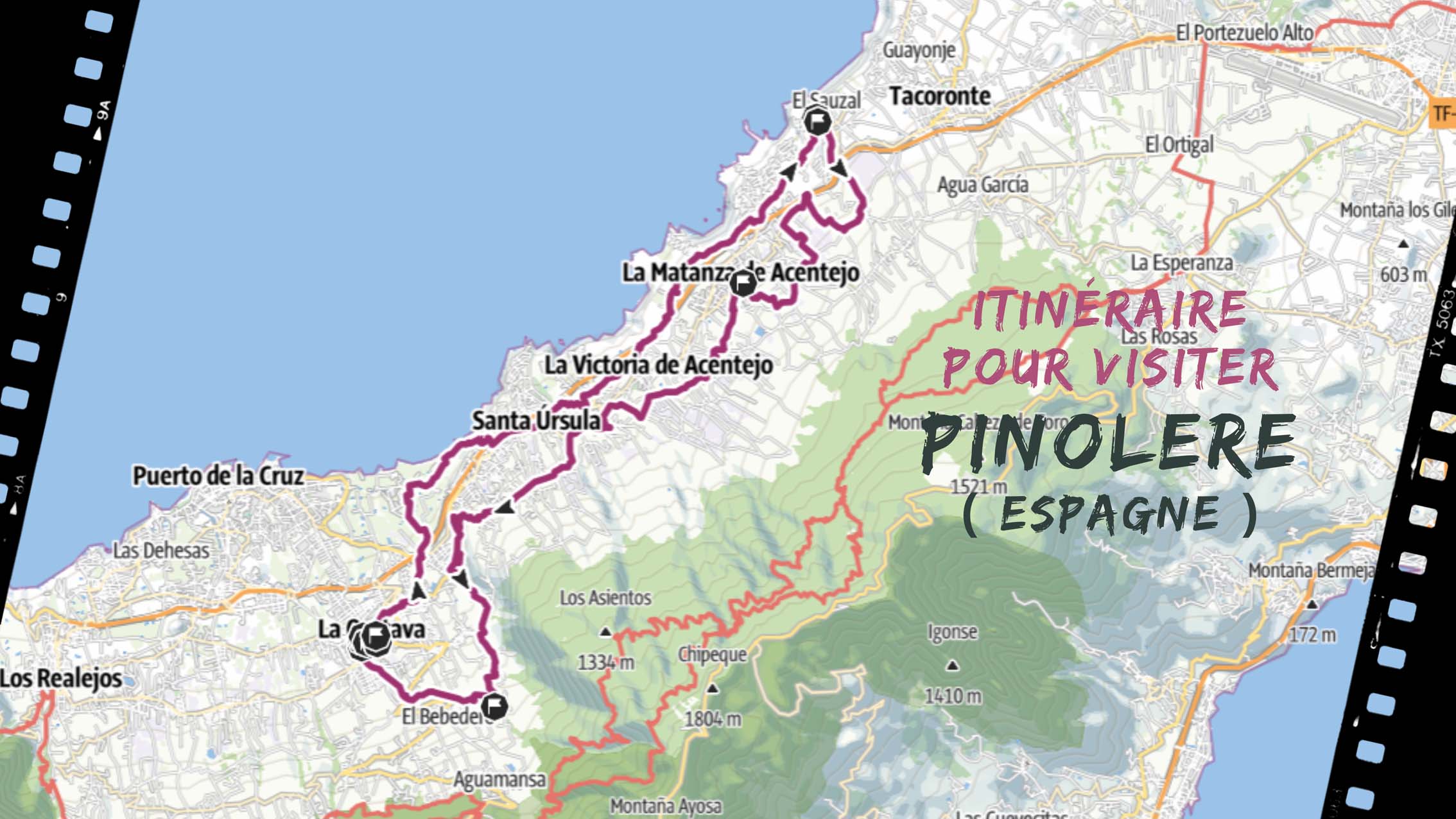 itineraire pour visiter Pinolere en Ténérife